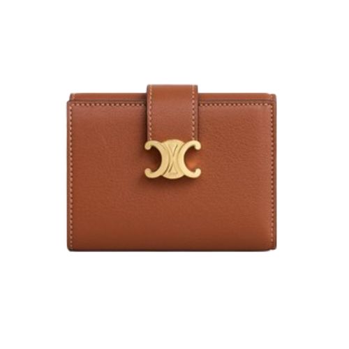 ★CELINE★ 빅투아르 파인 지갑 - 서플 카프스킨 탠