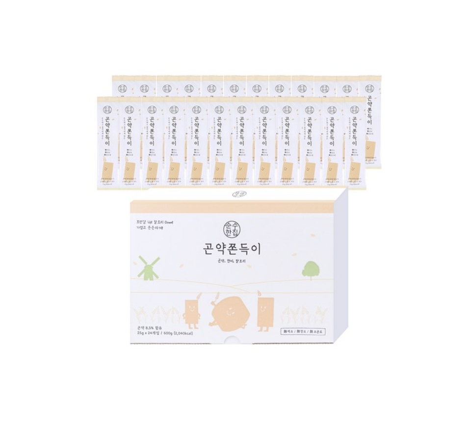 ★순수한집★ 곤약 쫀득이 24개입 600g 1개