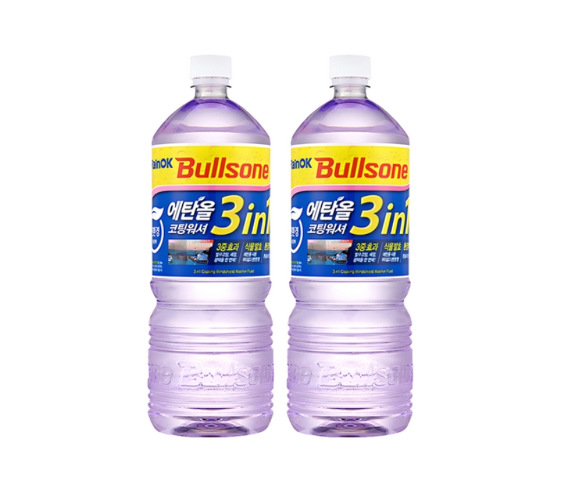 ★불스원★Rain OK 에탄올 3in1 발수코팅 워셔액 1.8L 2개