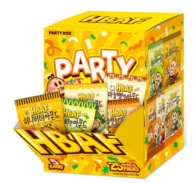 ★바프★ 미니 파티박스 옐로우 5종, 500g,1개