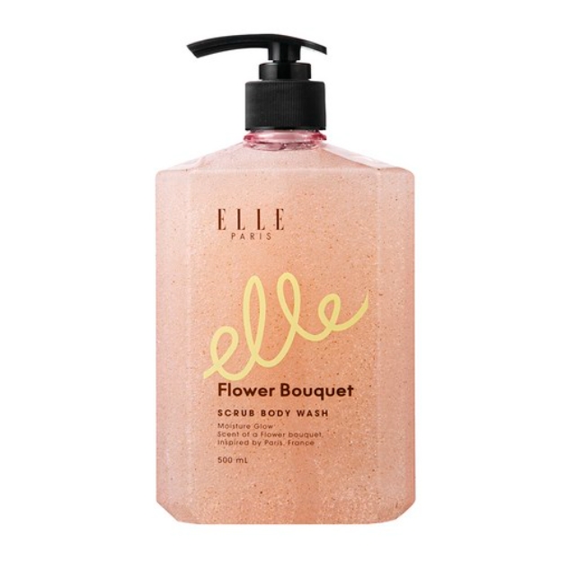 ★elle★ 스크럽 바디워시 플라워부케향 1개 500ml