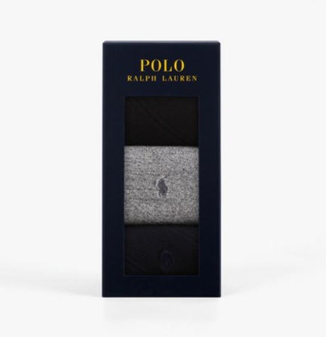 ★폴로랄프로렌★ 남성용 사선패턴 장목 3켤레 선물세트