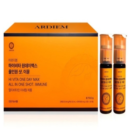 ★아르디엠★ 하이비타 원데이맥스 올인원 샷 이뮨 멀티비타민 미네랄( 30회분, 1개 )