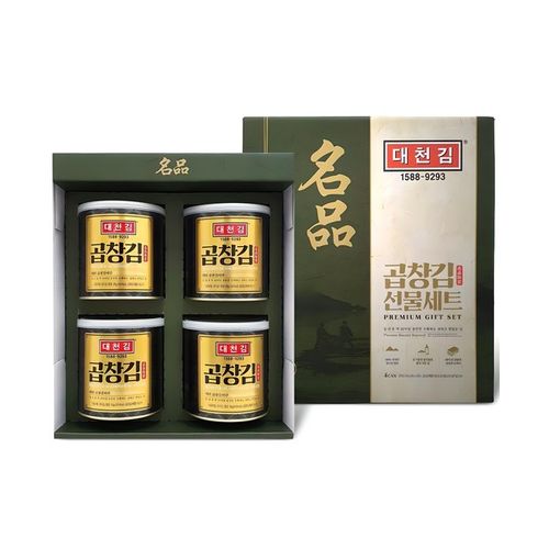 ★대천김★ 곱창 캔김 4p, 1세트