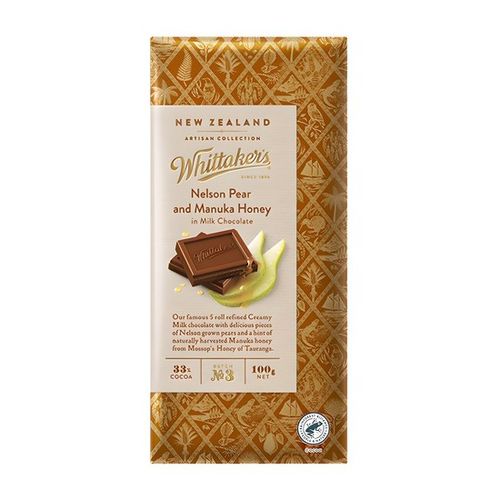 ★휘태커스★ 넬슨페어 앤 마누카꿀 밀크초콜릿, 100g, 1개