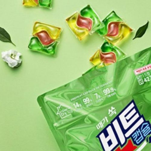 ★비트★ 실내건조 캡슐세제 그린플로럴향, 42개입, 1개
