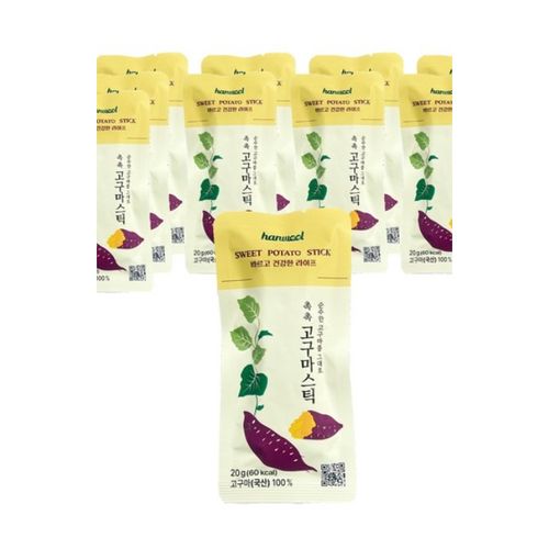 ★한울★ 촉촉 고구마 스틱, 20g, 10개