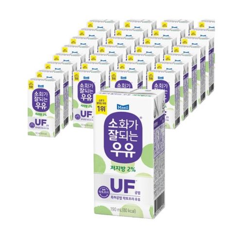 ★매일유업★ 소화가 잘되는 우유 저지방, 190ml, 24개