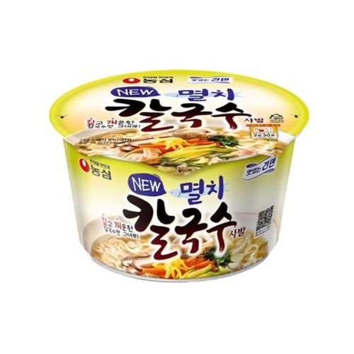★농심★ 멸치칼국수 사발 75g, 6개