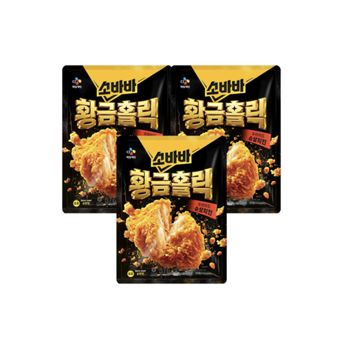 ★고메★ 소바바 황금홀릭 후라이드 순살 375g 3개