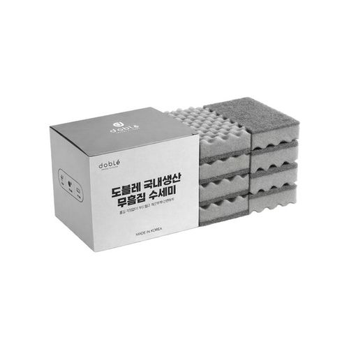 ★도블레★ 국내 제조 무흠집 수세미, 1개, 8개입
