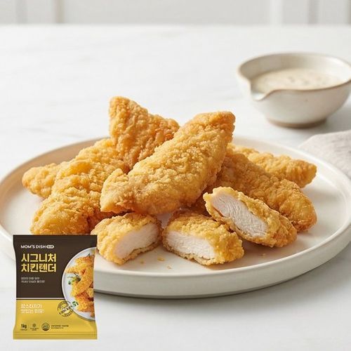 ★안주인몰★ 맘스터치 치킨텐더 부드러운 반찬 아이 간식 안주, 1kg, 2개
