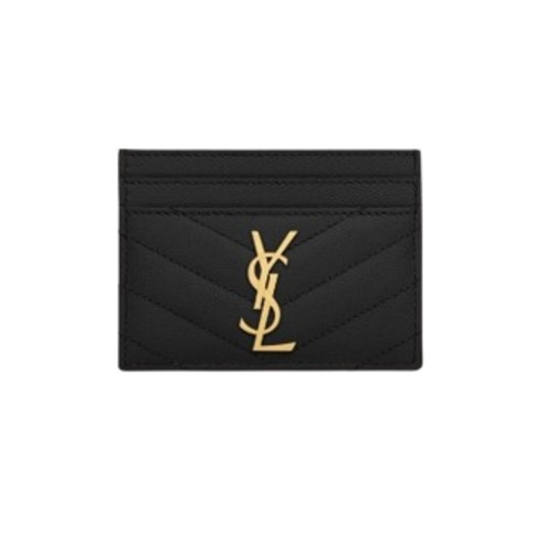 ★SAINTLAURENT★ 그랑 드 뿌드르 엠보스드 가죽 소재의 CASSANDRE MATELASSE 카드 케이스
