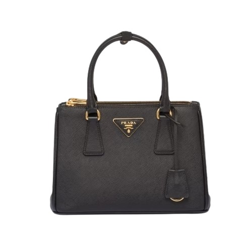 ★PRADA★ 스몰 프라다 갤러리아 사피아노 가죽 백 블랙